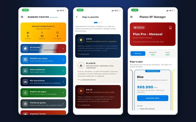 RF Manager: hecha para cada academia