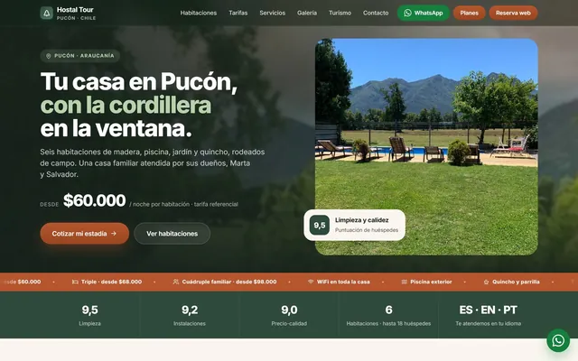 Sitios web: hostal tour · demo