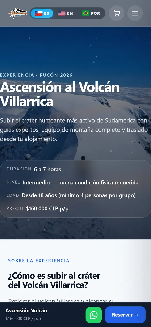 Snow Tour Pucón: elige la experiencia